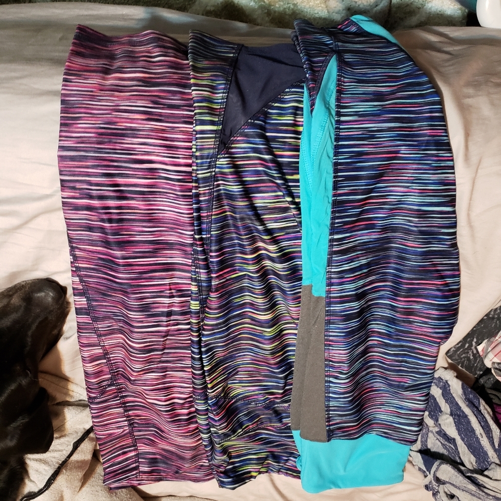 Three leggings